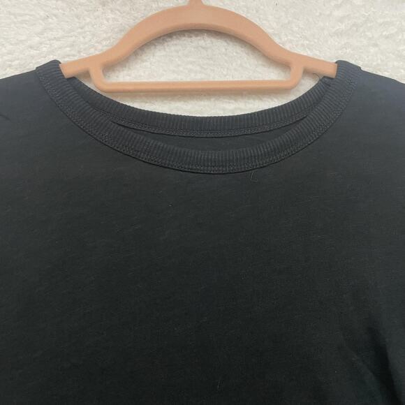 Madewell Shirt Womens XS Black Do Well Crewneck Short Sleeve Casual Tee AI537 - Picture 4 of 10